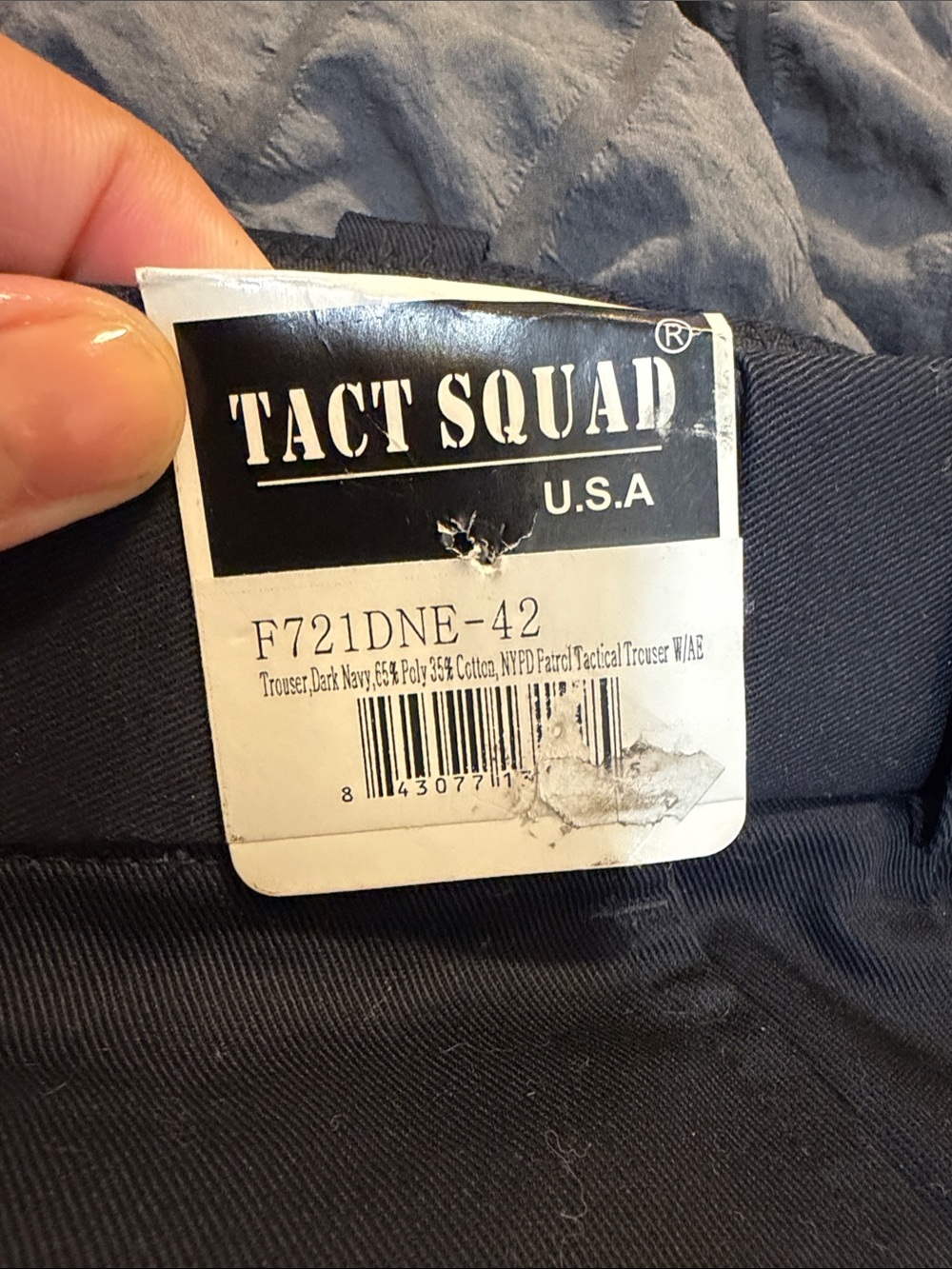 Tact Squad Dark Navy Tactical Cargo Pants